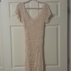 Stunning crochet cream dress